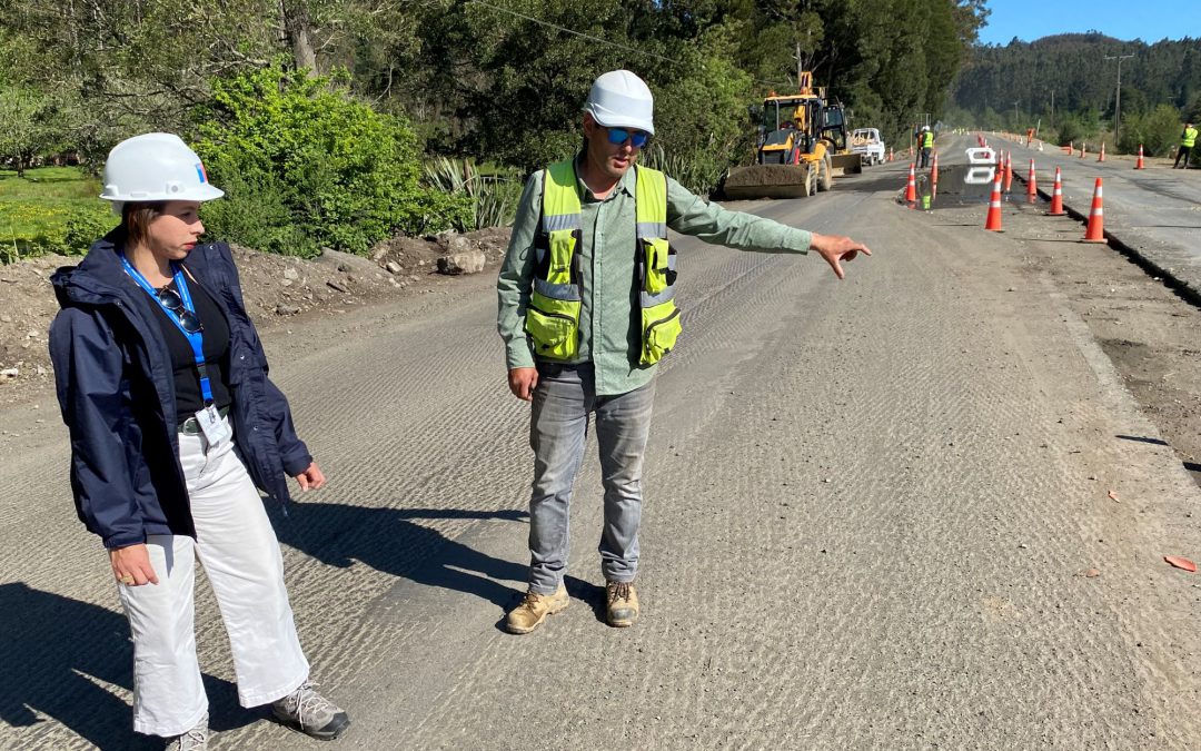 MOP mejora seguridad vial de cuatro cruces peligrosos que empalman con la Ruta Valdivia-Paillaco