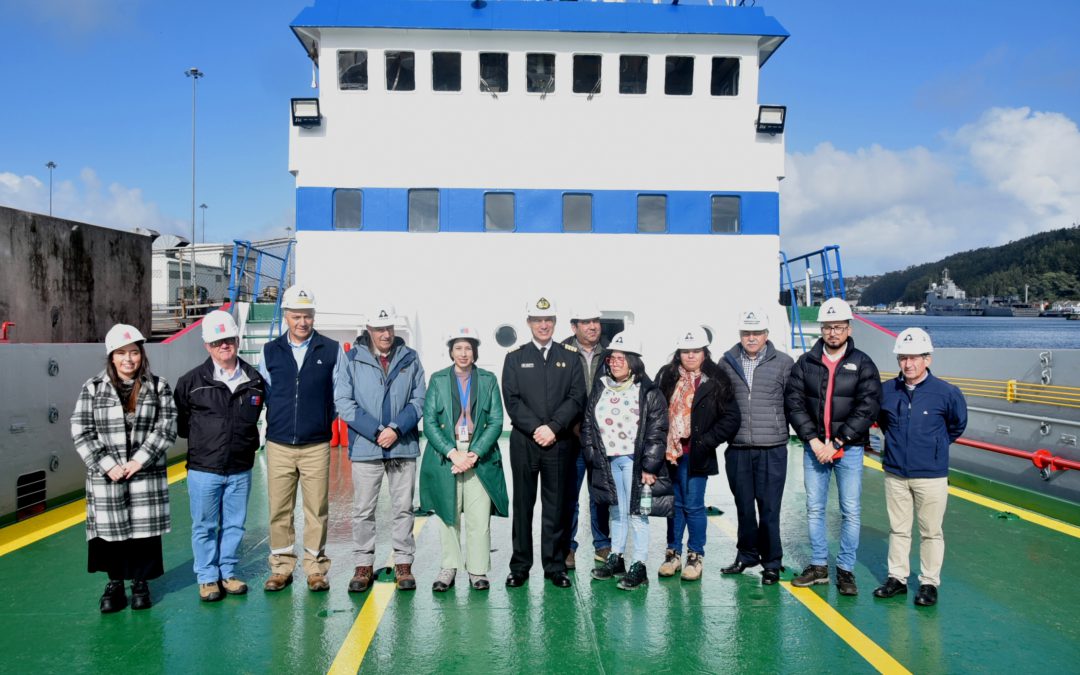 En Talcahuano ultiman trabajos para llegada de barcaza Mailén que reforzará track marítimo entre Niebla y Corral