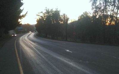 Dirección de Vialidad del MOP realiza control de hielo en distintas rutas de Los Ríos