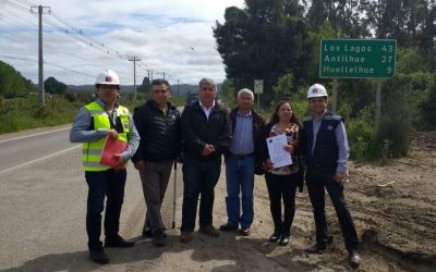 MOP destaca mejoramiento y asfaltado de calle Girasoles y acceso a la Ruta Antilhue-Valdivia