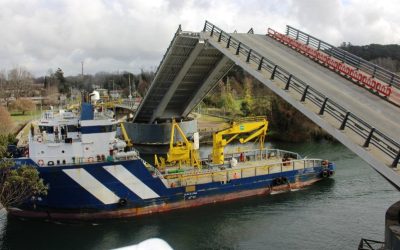 Este viernes 26 de agosto MOP realiza nueva apertura programada del puente Cau Cau de Valdivia