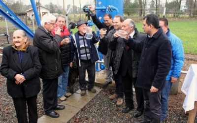 Más de 600 vecinos de Las Huellas y Colo Colo, en comuna de Los Lagos, recibieron llegada del agua potable