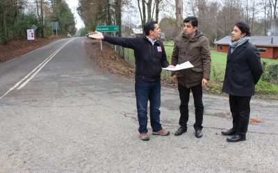 MOP iniciará mejoramiento vial en La Betonera en el cruce hacia Reumén