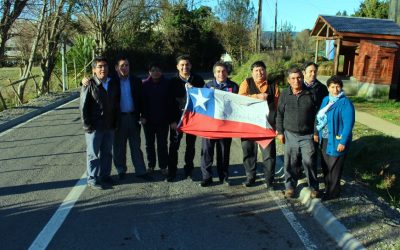 Inauguran emblemático asfaltado en camino Amargos-San Carlos en Corral