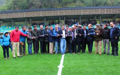 Comunidad deportiva de Corral estuvo de fiesta, con la inauguración del nuevo Estadio El Boldo