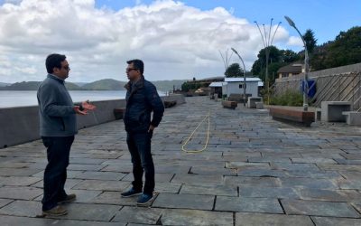 Un 64% de avance presentan las obras de protección de la plaza y el Fuerte de Corral