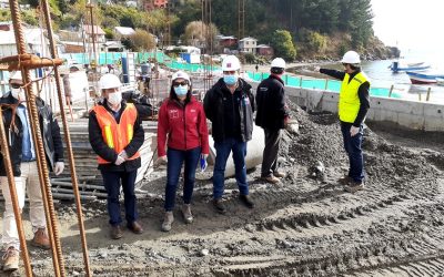 Más de 740 pescadores de Los Ríos serán beneficiados con nuevas caletas que MOP construye en Chaihuín, Mehuín, Mississippi y Bonifacio