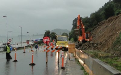 Dirección de Vialidad del MOP inició limpieza de terrazas en Cerro Las Canteras