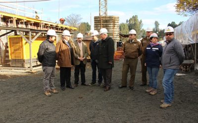 Autoridades inspeccionan avances en reposición de Comisaría de Carabineros de La Unión