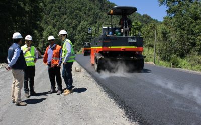 Un 50% de avance alcanza el mejoramiento de Ruta Internacional Choshuenco-Puerto Fuy