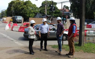 Avanza construcción de colector de aguas lluvias, Santiago Bueras en Valdivia
