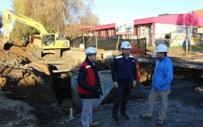 Obras de colector de aguas lluvias Santiago Bueras de Valdivia terminan en septiembre próximo