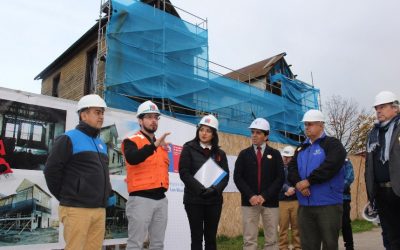 Revisaron avances en proyecto de restauración patrimonial de la Estación Collilelfu en Los Lagos