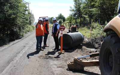 Mejoramiento de la Ruta Coñaripe-Los Cajones, en Panguipulli, presenta un 40% de avance físico