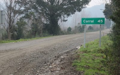 Con asfaltado de primer tramo que conecta el sector de Futa, MOP inicia mejoramiento de Ruta Valdivia-Corral