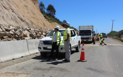 Conservaciones de emergencia en rutas Valdivia-Corral y Corral-Chaihuín están en su etapa final