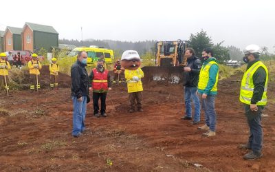 MOP y CONAF siguen realizando cortafuegos en toda la región, para prevenir incendios forestales