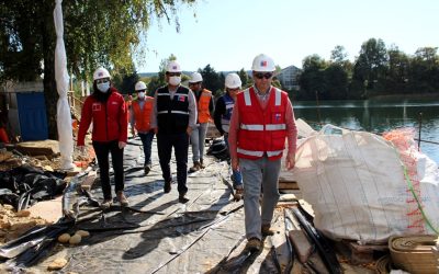 Seremi MOP verifica medidas de prevención de coronavirus en reposición de Costanera de Valdivia en su tramo 2