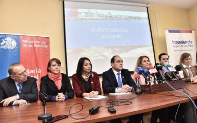 MOP da a conocer cronograma de puesta en servicio provisoria para tránsito de vehículos livianos en el puente Cau Cau