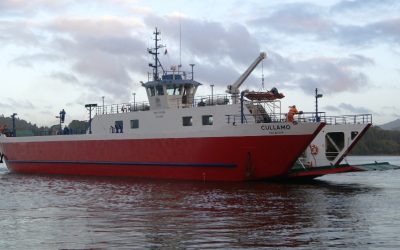 Barcaza “Cullamó” adelantó su vuelta a operaciones y retomó viajes entre Niebla y Corral