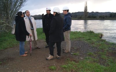 MOP construye defensas fluviales en Chincuín para evitar socavamientos