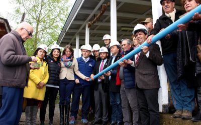 108 familias de localidad de El Campeón-San Javier en La Unión, pusieron primera tubería para nuevo sistema de agua potable rural