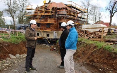 Importante avance físico de 55% presenta reconstrucción de histórica Casona El Llolly en Paillaco