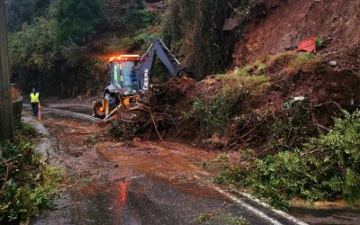 MOP Los Ríos despejó mayoría de rutas afectadas por deslizamientos producto de reciente sistema frontal