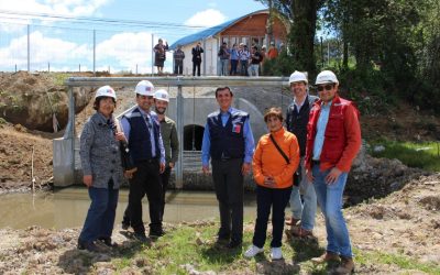 Autoridades y vecinos destacan entrega de colector de aguas lluvias Santiago Bueras, que beneficia a los Barrios Bajos de Valdivia