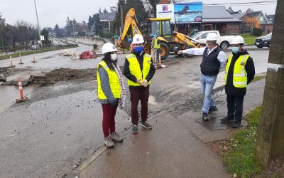 MOP amplía a tres pistas tránsito en Avenida Pedro Aguirre Cerda en obra de nuevo acceso vial a Villa Parque Los Torreones