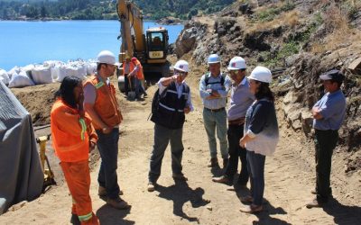 Importantes avances presentan obras del nuevo puerto de embarque en Isla Huapi