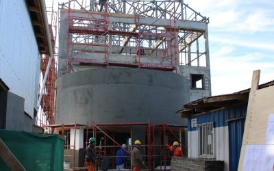 MOP avanza en la obra gruesa del nuevo Hogar Estudiantil Weliwén de Valdivia