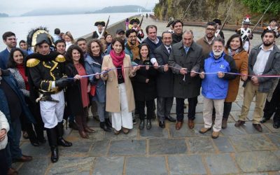 Autoridades y vecinos inauguran renovado borde costero de Corral que incluyó sector de Plaza y Fuerte San Carlos