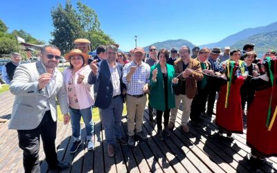 MOP inaugura nuevo borde lacustre de Huequecura en Llifén, que promete elevar el turismo en Futrono