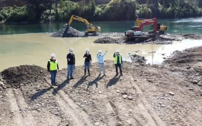 MOP destaca inicio construcción de nuevo puente Ciruelos sobre río San Pedro, en la comuna de Los Lagos