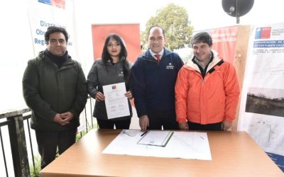 Gobierno Regional, MOP y Municipalidad ponen en marcha reparación de socavón en la Costanera de Valdivia