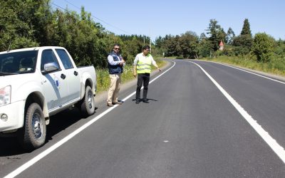 MOP mejoró estándar de transitabilidad de importante tramo de la Ruta Lanco-Malalhue
