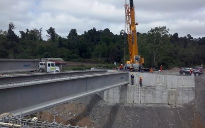 Avanza construcción de puente en Puerto Lapi y mejoras en ruta Puerto Nuevo-Quillaico