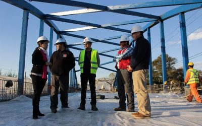 Puentes Leufucades de acceso a Lanco están en fase final de construcción