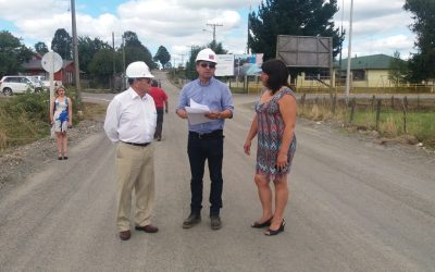 Buen avance presenta asfaltado de Ruta Los Esteros en La Unión