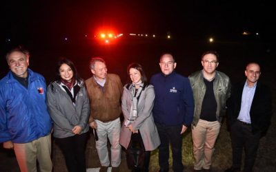MOP instala sistema de iluminación para vuelos nocturnos en Aeródromo Los Maitenes que beneficia a La Unión y Río Bueno