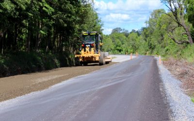 Con asfaltado de primeros tramos avanza mejoramiento de segunda etapa de la Ruta Máfil-Malihue