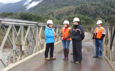 Dirección de Vialidad del MOP instaló puente mecano en sector Cerrillos de Futrono