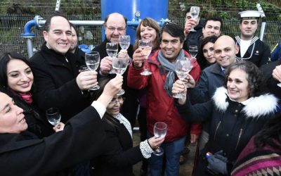Ministro, Alfredo Moreno encabeza inauguración de nuevo sistema de agua potable rural de Pumol, en Futrono