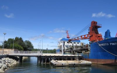 Ya está operativo nuevo muelle para draga Ernesto Pinto en Valdivia