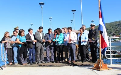 Directora nacional de Obras Portuarias inauguró remozado muelle de carga en Corral