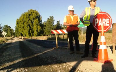 MOP mejora rutas en Futrono y Lago Ranco con pavimentaciones básicas