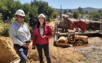 Con la instalación de vigas sigue avanzando construcción del nuevo puente Collilelfu de Reumén