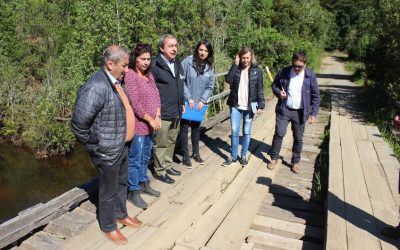 MOP inicia reposición de deteriorado puente ubicado en Cerro La Marina en Mariquina
