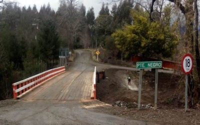 Dirección de Vialidad del MOP de Los Ríos completó reparación de puente Negro en comuna de Panguipulli